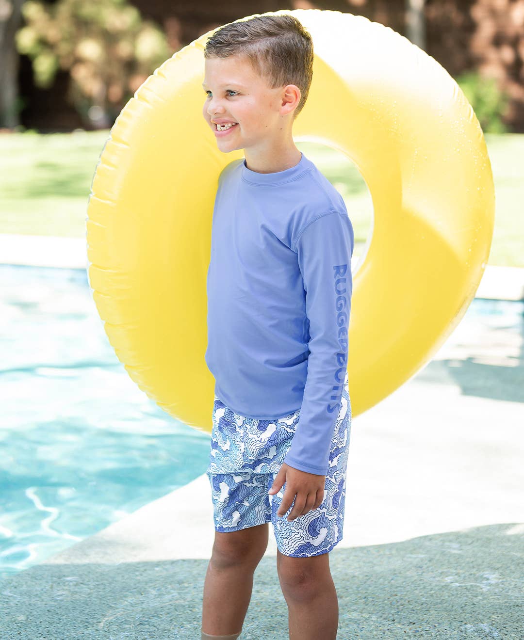 Ocean Camo Swim Trunks