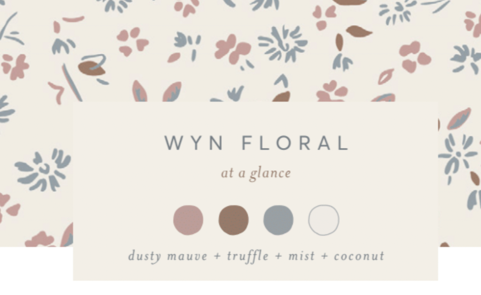 Organic Ada Muslin Ruffle Tank Romper | Wyn Floral / Mist