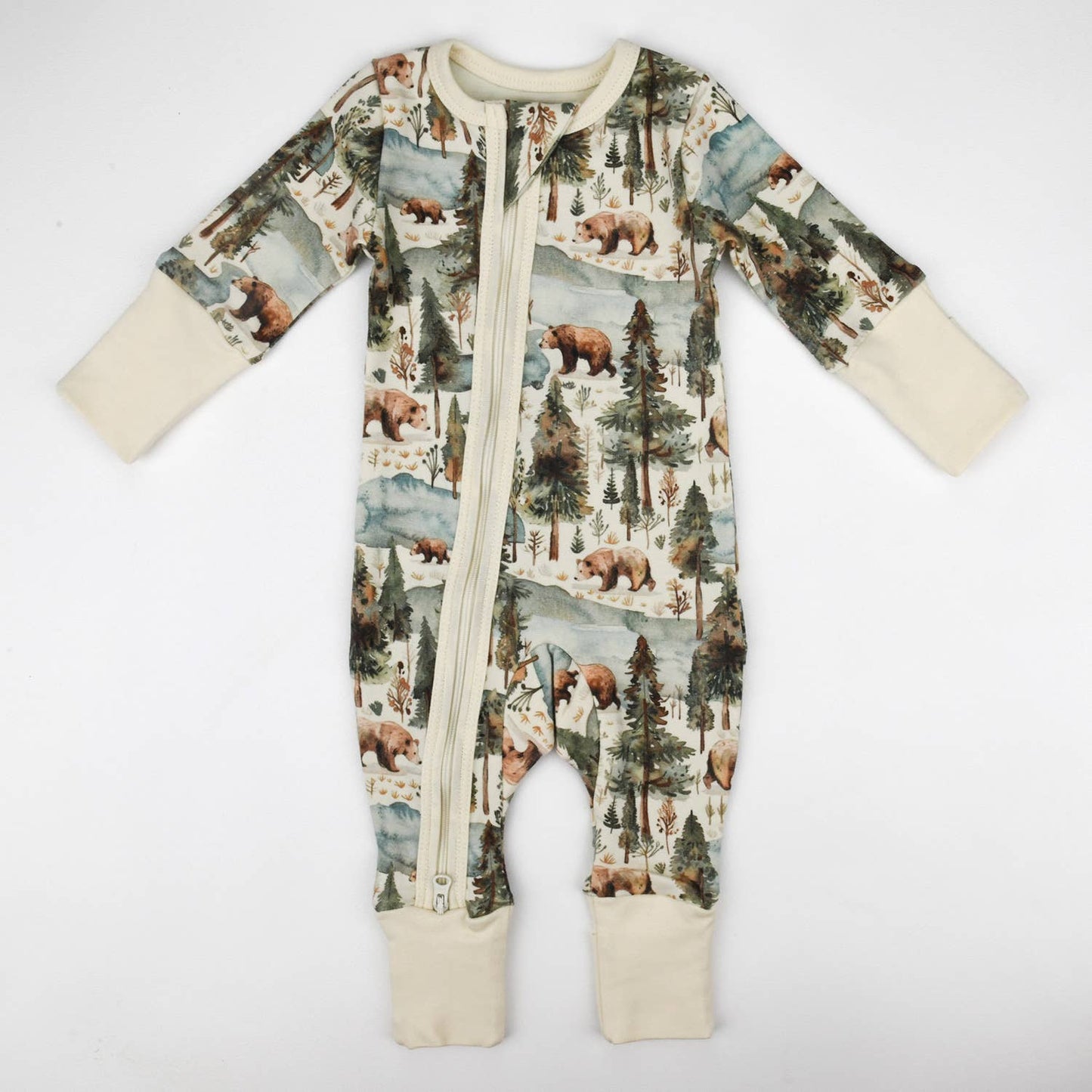 Organic Cotton Baby Pajamas Zipper Sleeper, Crispin PREORDER