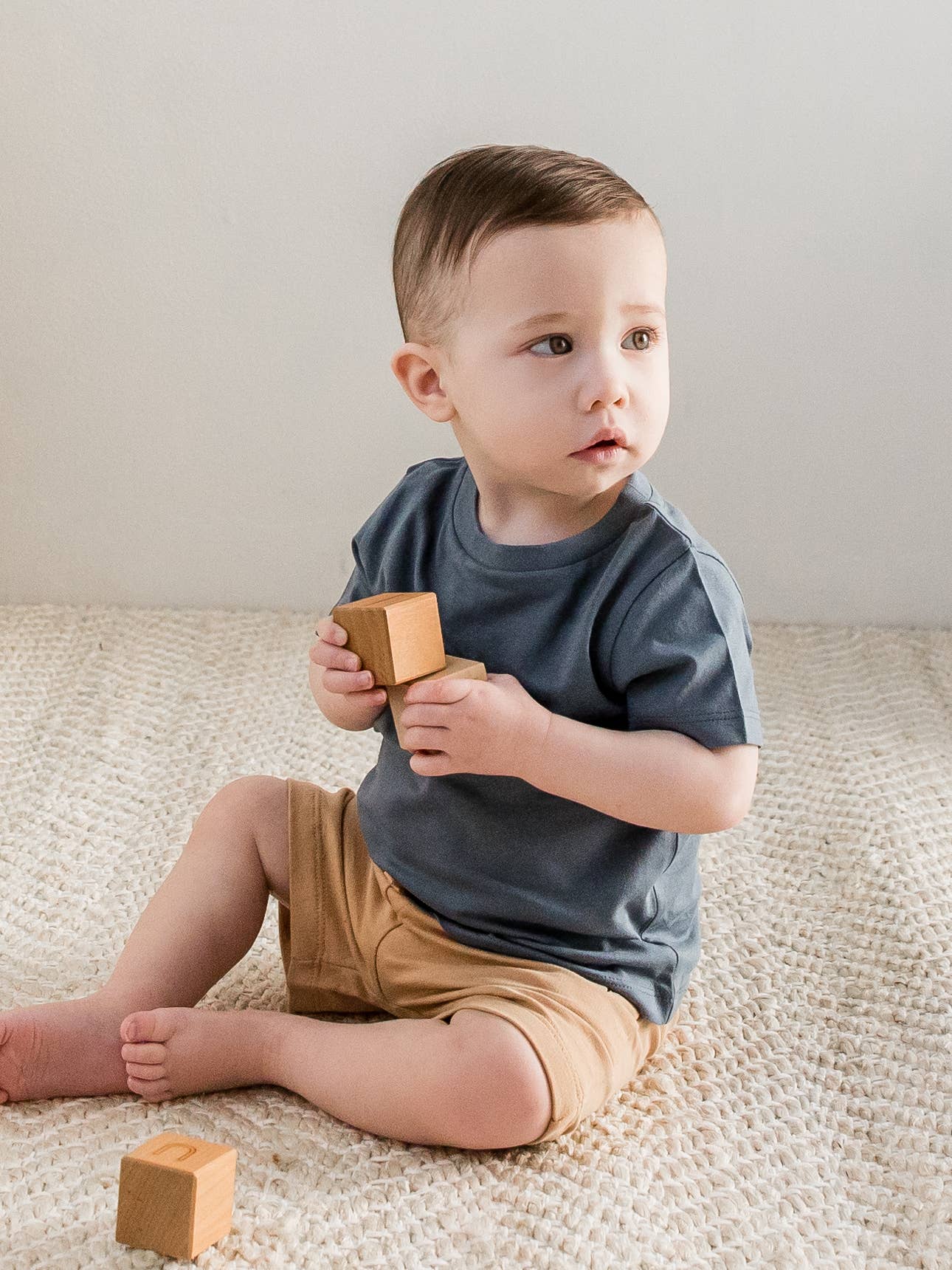 Organic Baby and Kids Classic Crew Neck Tee - Harbor