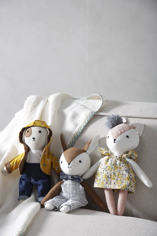 DOGGY cuddly friend, doll, stuffed animal, plush toy, toy