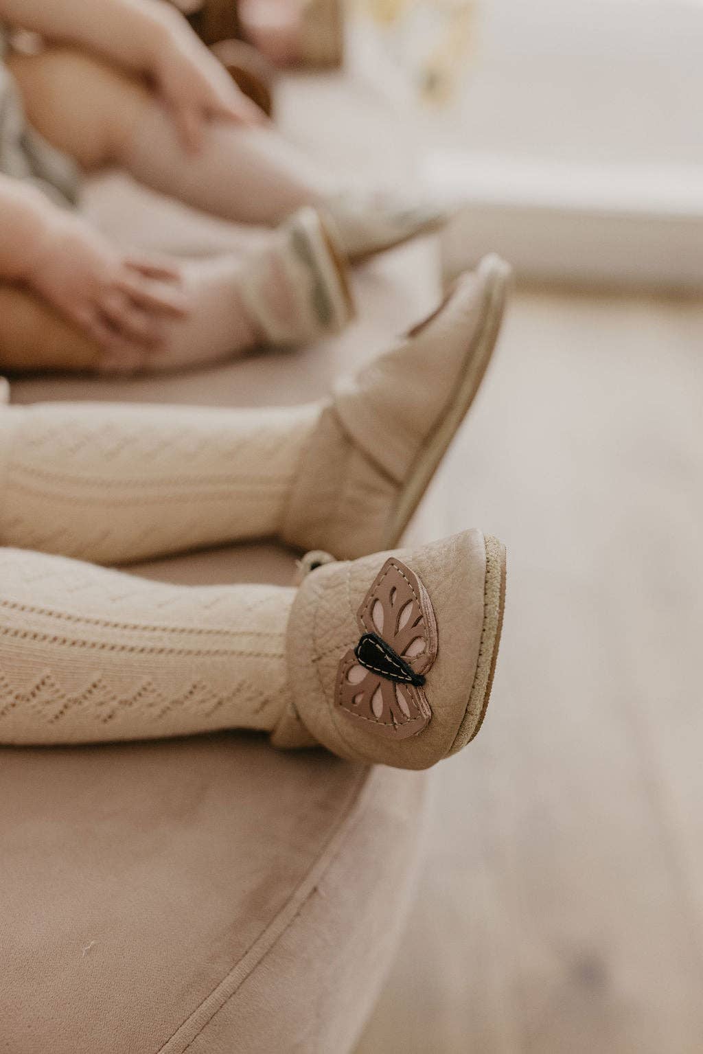 Oyster Butterflies // Cute Critters Leather Shoes Baby and Toddler