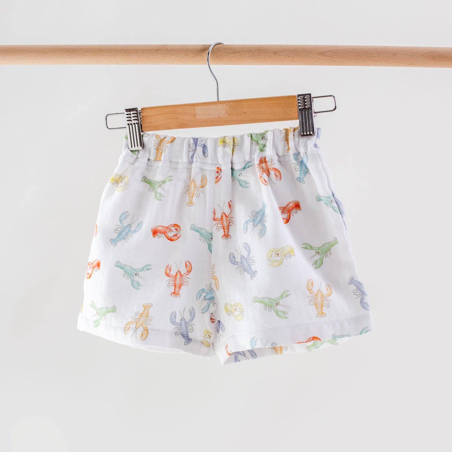 Colorful Claws Organic Muslin Shorts