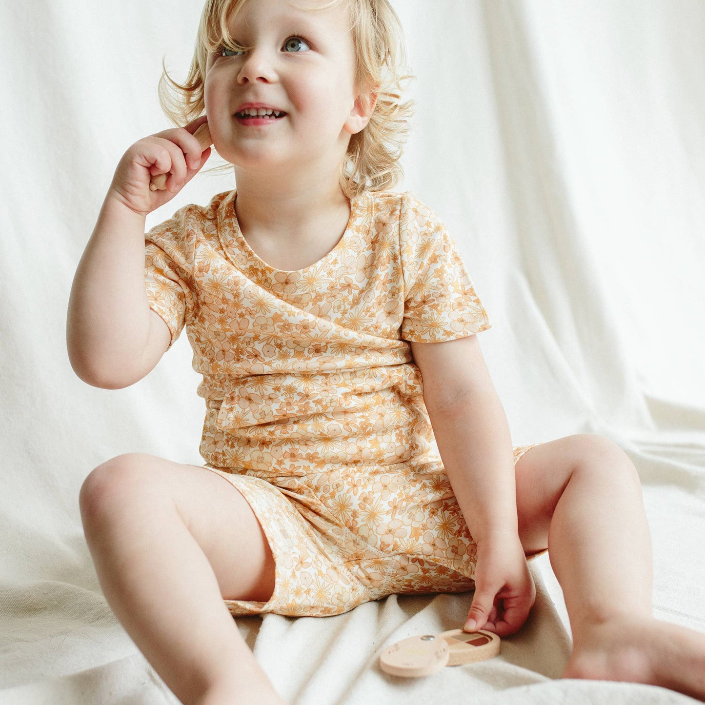 Viscose Bamboo + Organic Cotton Biker Set | Wildflowers