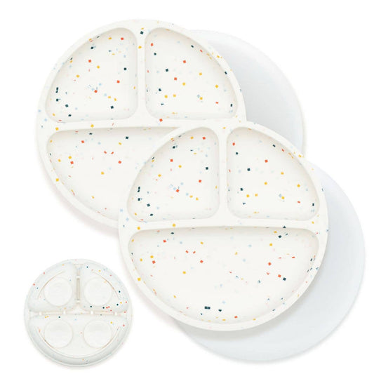 Silicone Divided Suction Plates – Set of 2