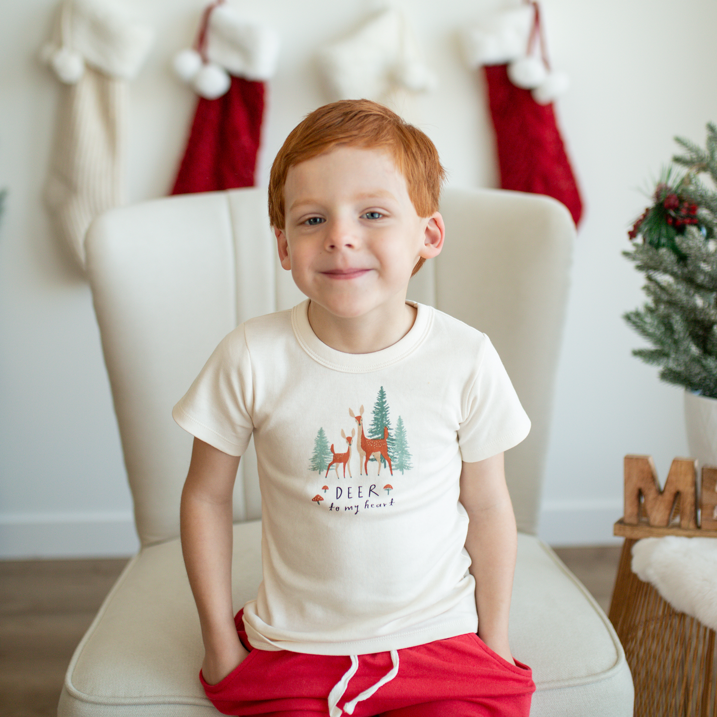 Kid toddler raphic tee | deer to my heart