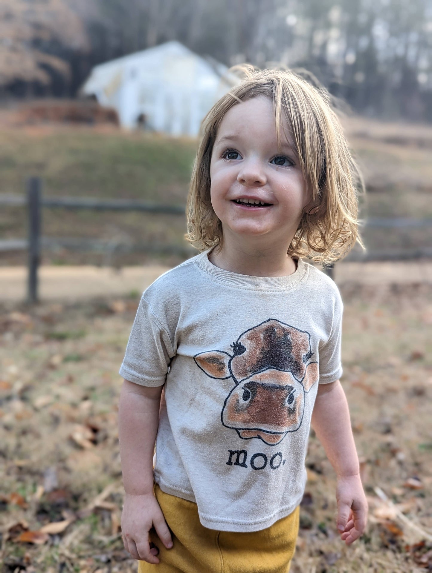 MOO Cow Country Western Apparel Farm Boy Clothes Girl Tee