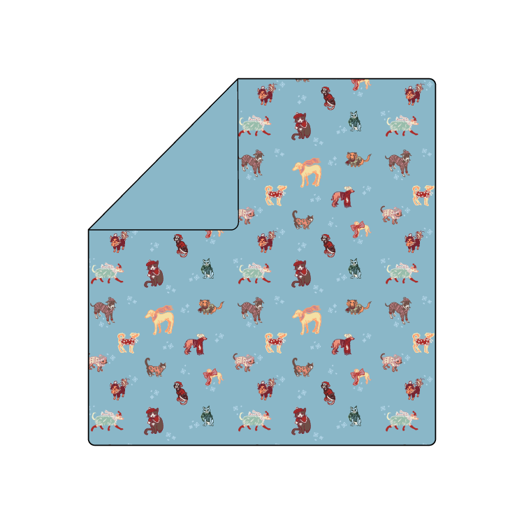 Winter Pets Muslin Swaddle