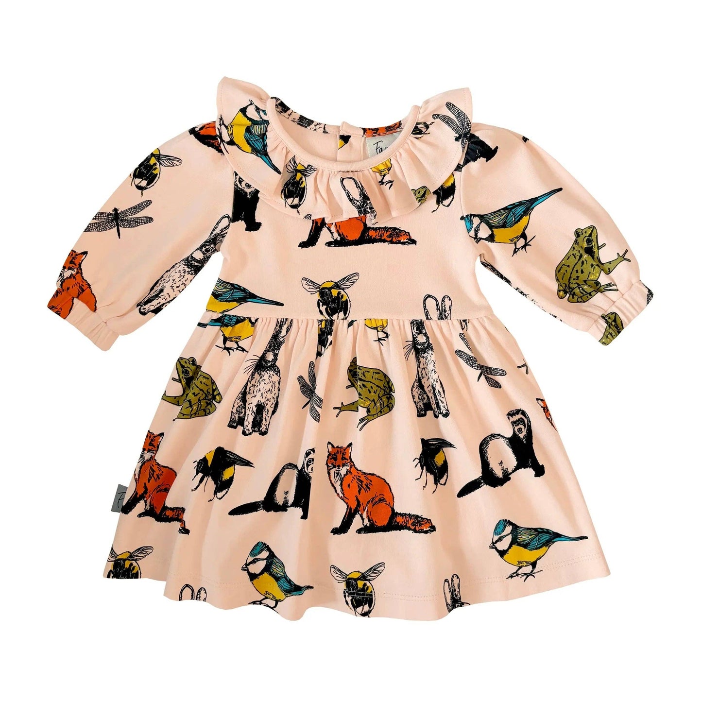 Organic Cotton Dress For Kids | Rabbit & Friends Print