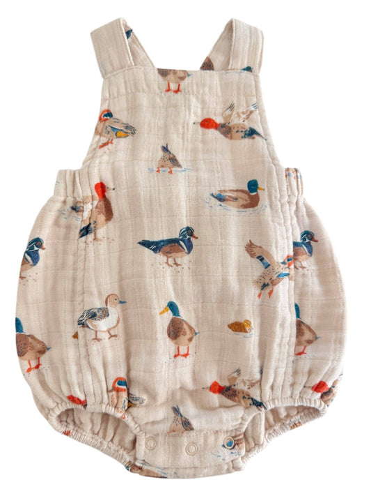 Ducks / Muslin Retro Sunsuit