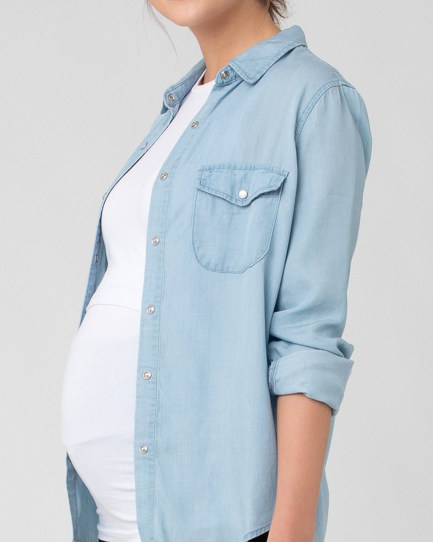 Bec Chambray Shirt Clean Fade