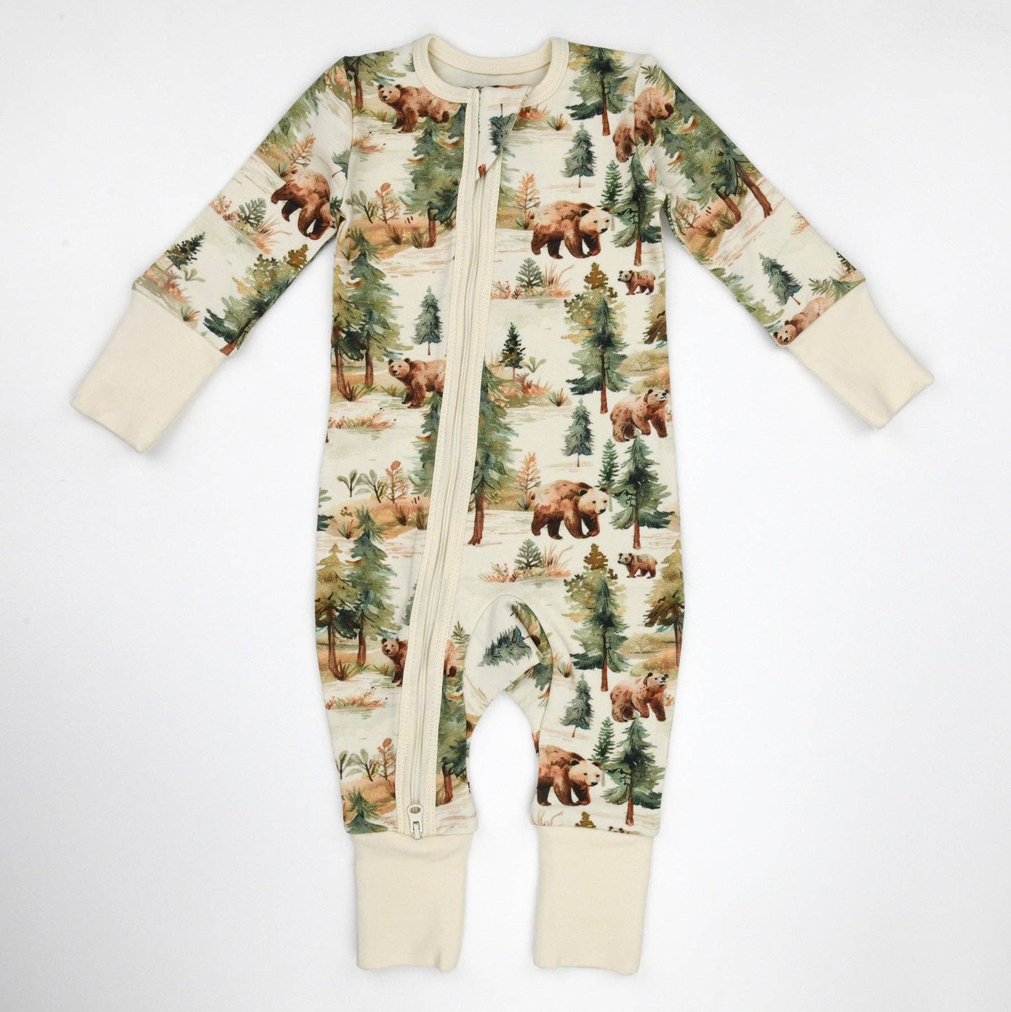 Organic Cotton Baby Pajamas 2-Way Zipper Sleeper, Bodhi