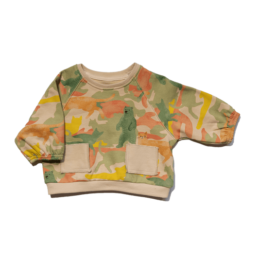 Toby Baby & Kids' Sweatshirt | Camou Animals