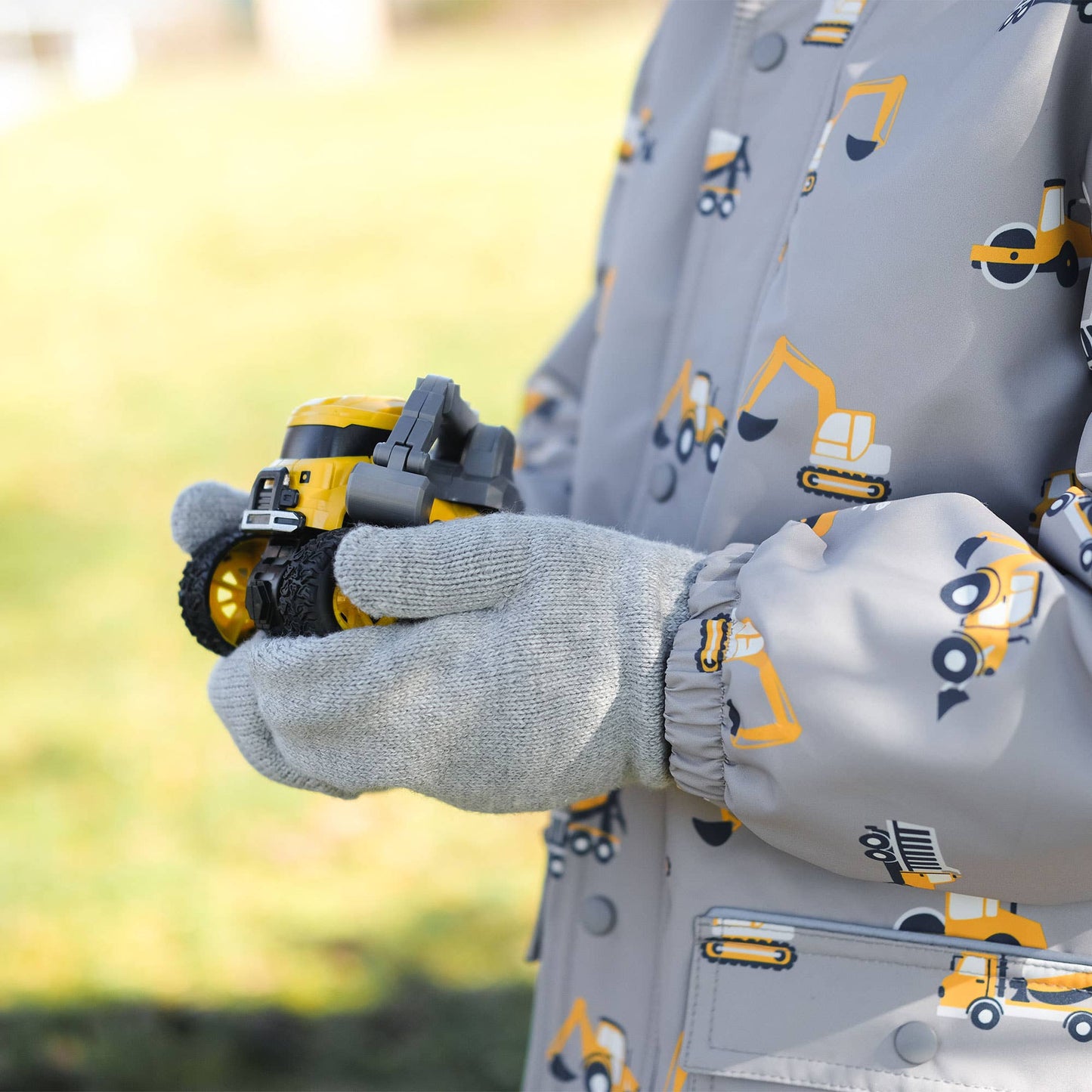 Soft Grey | Kids Cozy Knit Mittens