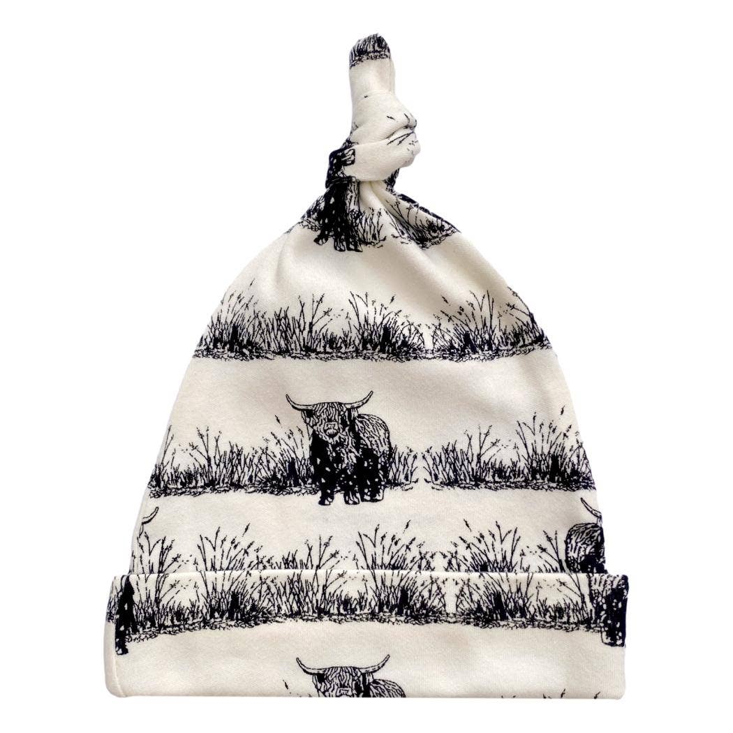 Organic Cotton Hat - Highland Cow
