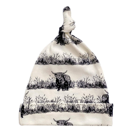 Organic Cotton Hat - Highland Cow