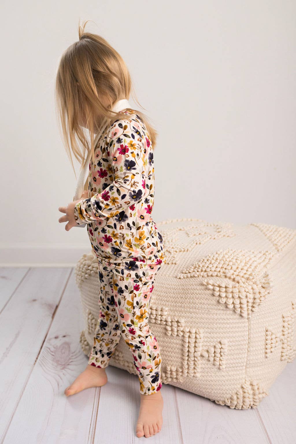 Bamboo Toddler Two-Piece Pajama Watercolor Floral