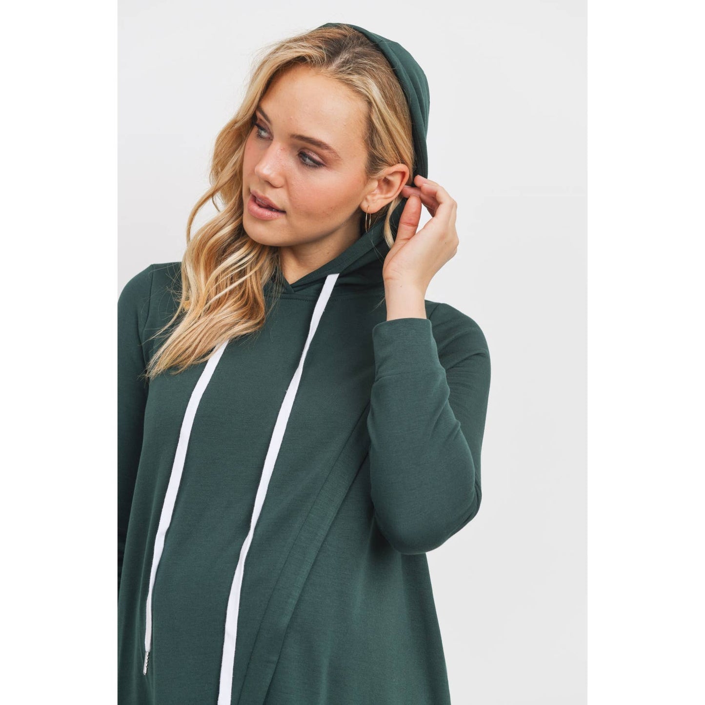 French Terry Crossover Nursing Hoodie