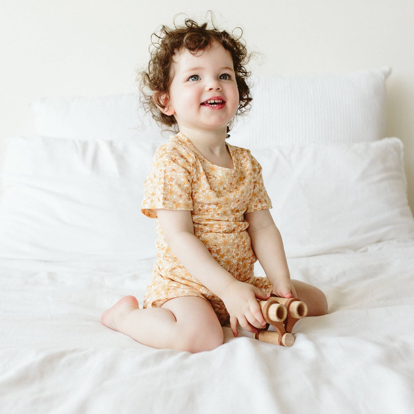 Viscose Bamboo + Organic Cotton Biker Set | Wildflowers