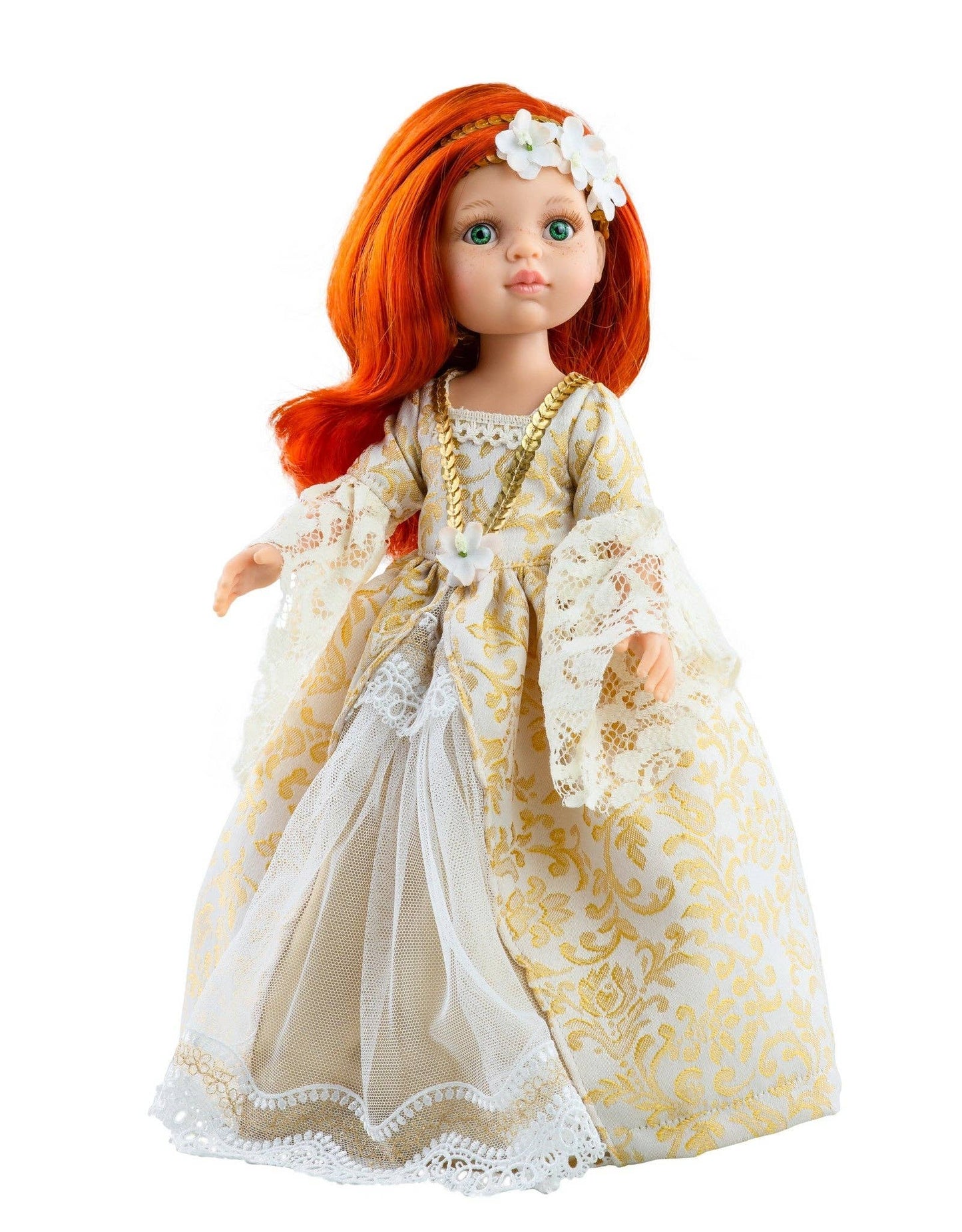Las Amigas Doll - Susana with golden vintage dress - Paola R