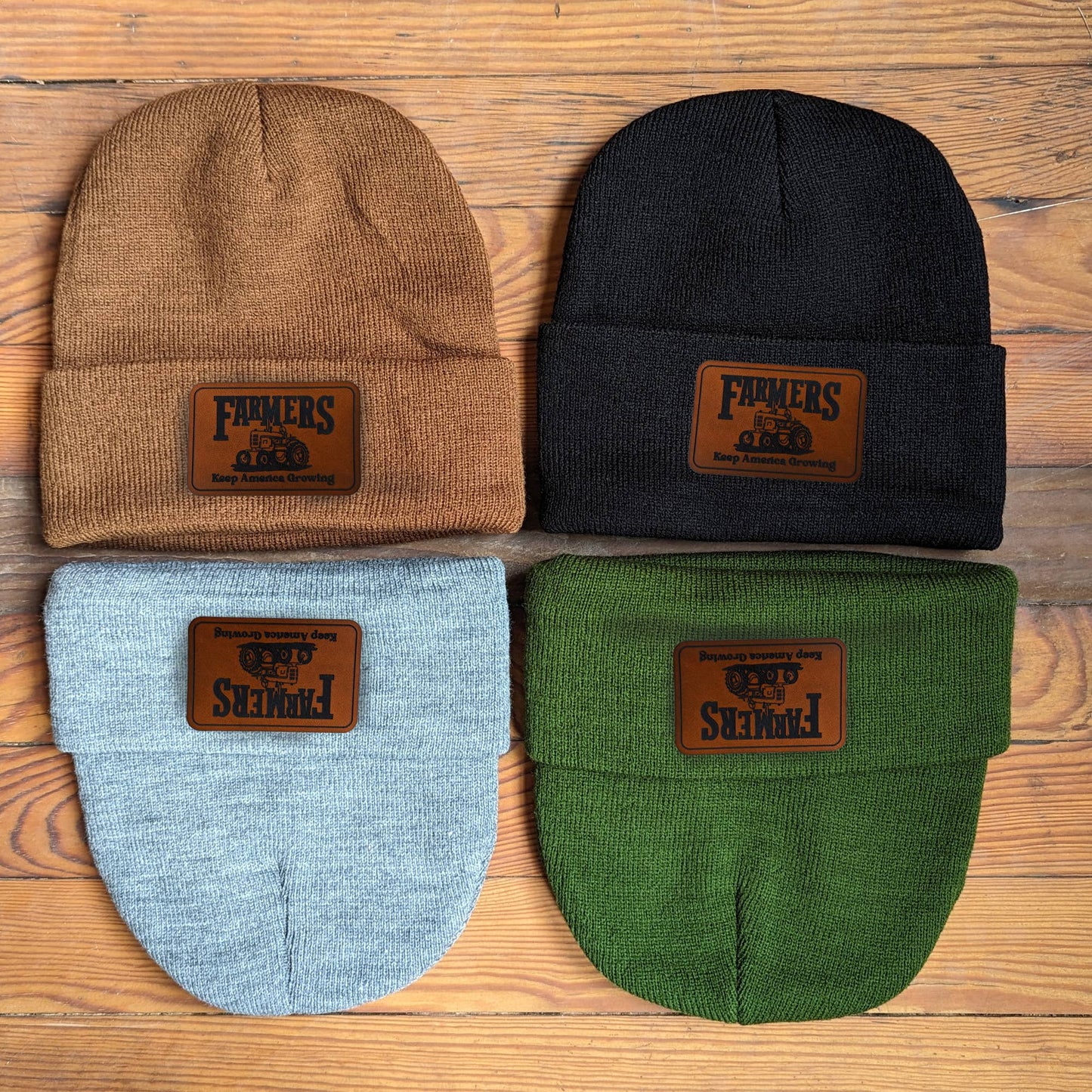 Tractor Farm Country Western Beanie for Kids | 4 Colors