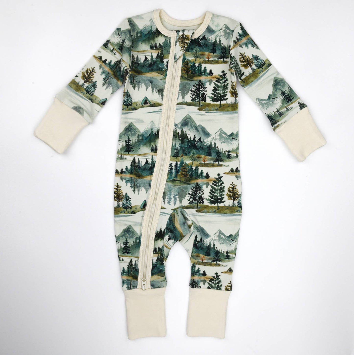 Organic Cotton Pajamas Zipper Sleeper, Teton PREORDER