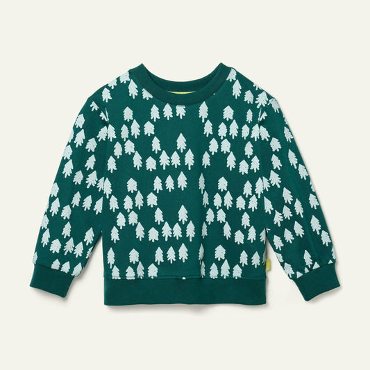 Recycled Cotton Snowy Pine Sweatshirt