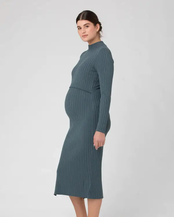 Nella Rib Nursing Knit Dress