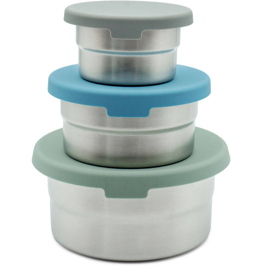 Stainless Steel Nesting Storage Containers – Set of 3