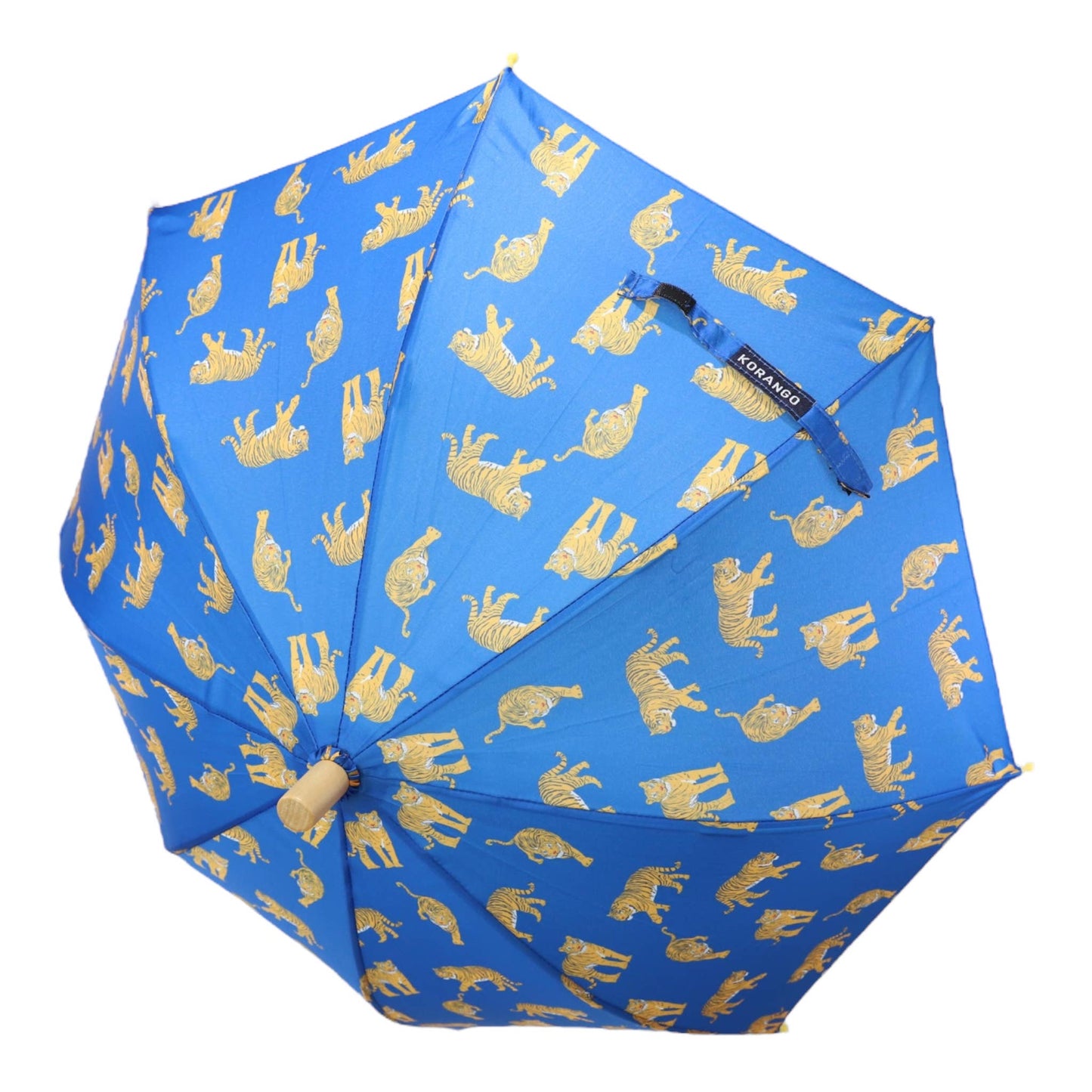 Tiger Print Umbrella Blue