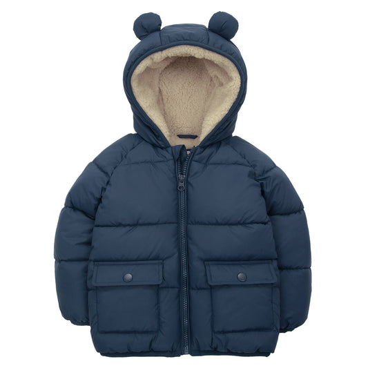 Baby Toddler Boys' Sherpa Fleece Lined Puffer Coat