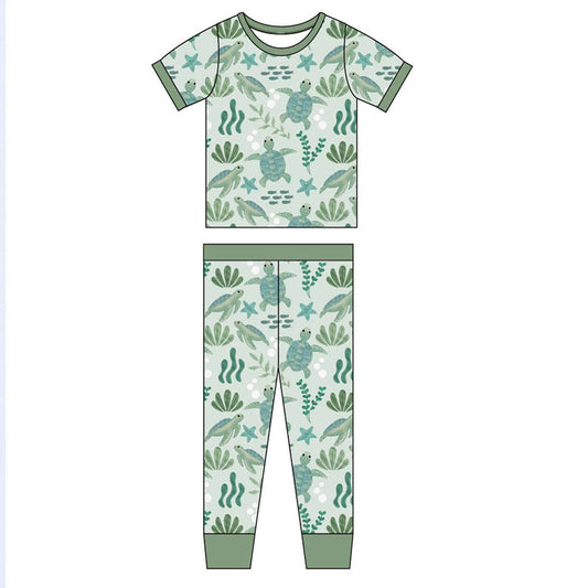 Save the Sea Turtles Bamboo Kids Pajamas