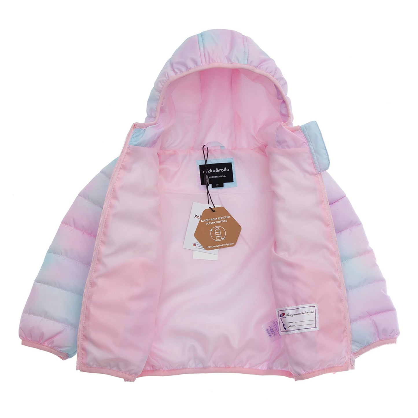Toddler Girls' Lightweight Puffer Jacket Baby Winter Coat