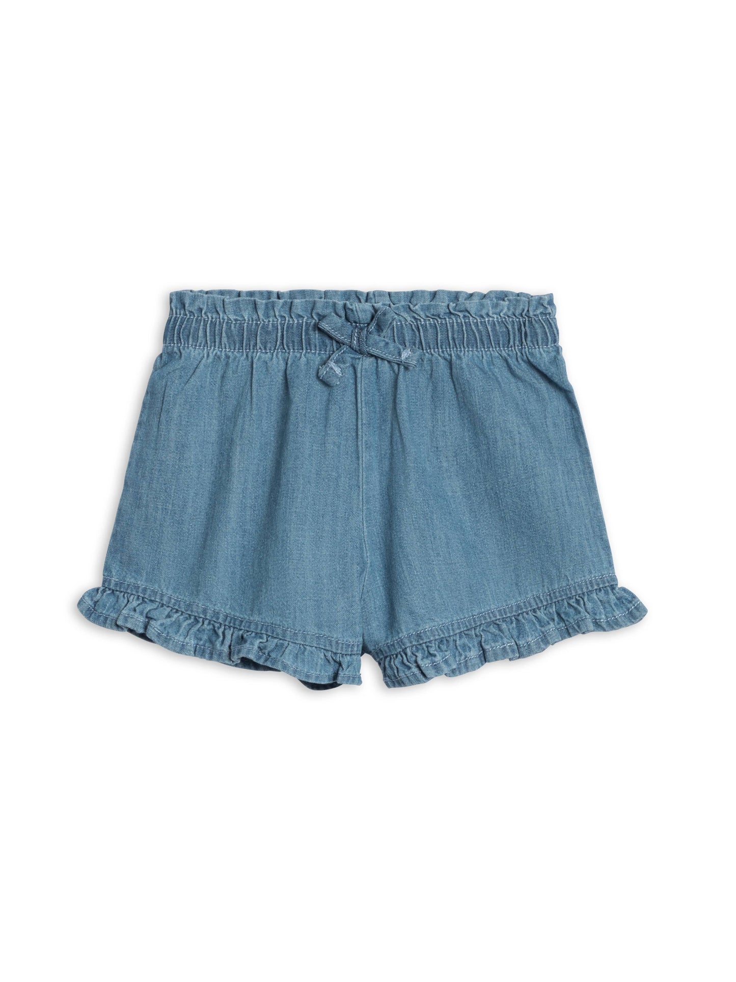 Callie Chambray Ruffle Waist Short