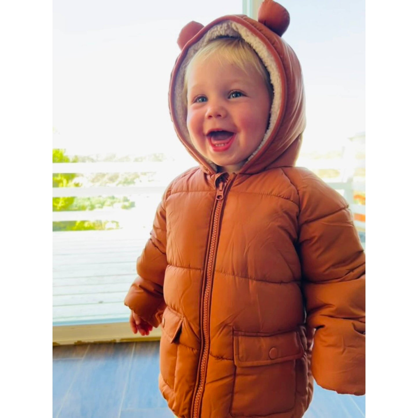 Baby Toddler Boys' Sherpa Fleece Lined Puffer Coat