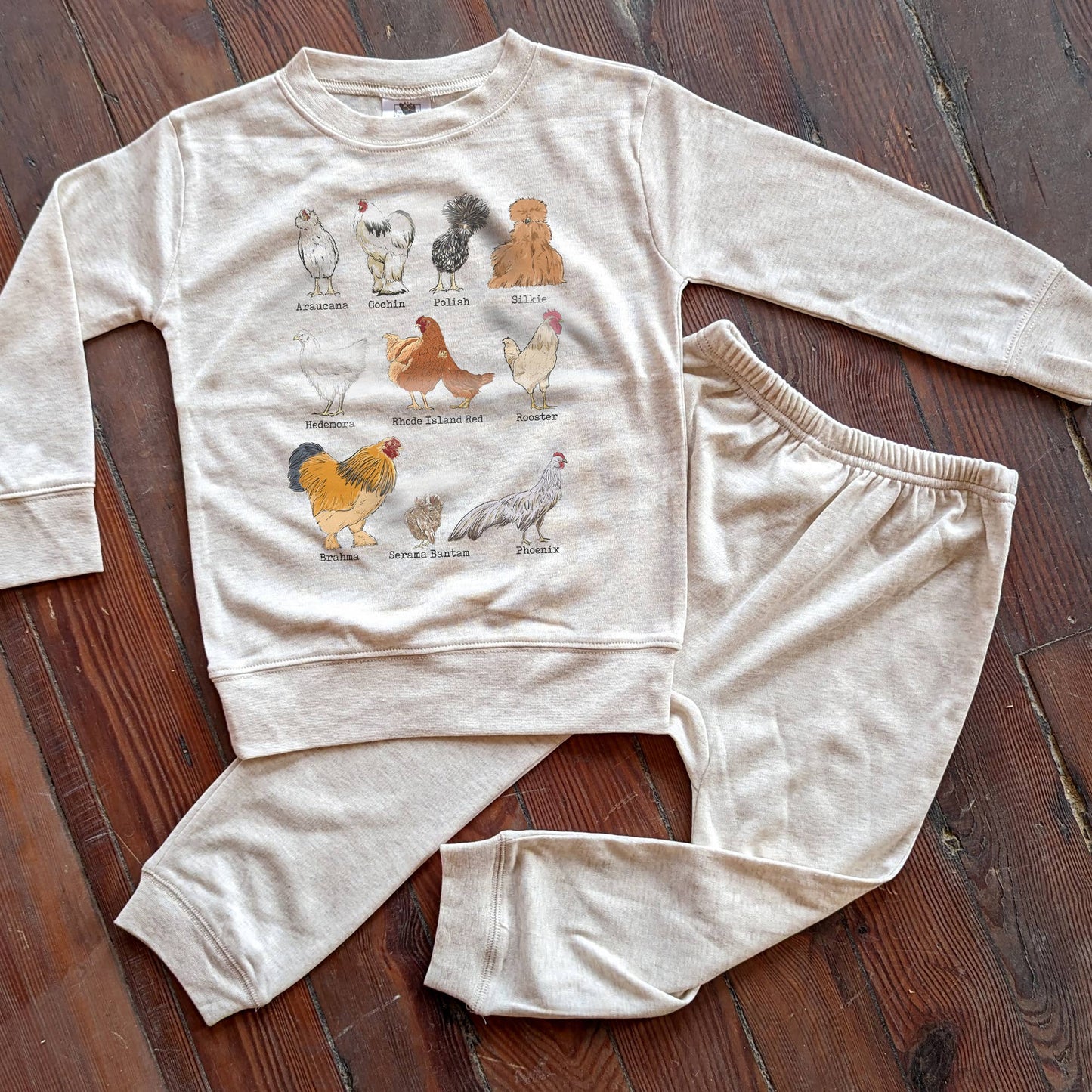 Oatmeal Jogger Pajama Casual Play BFB Add-on Lounge Set