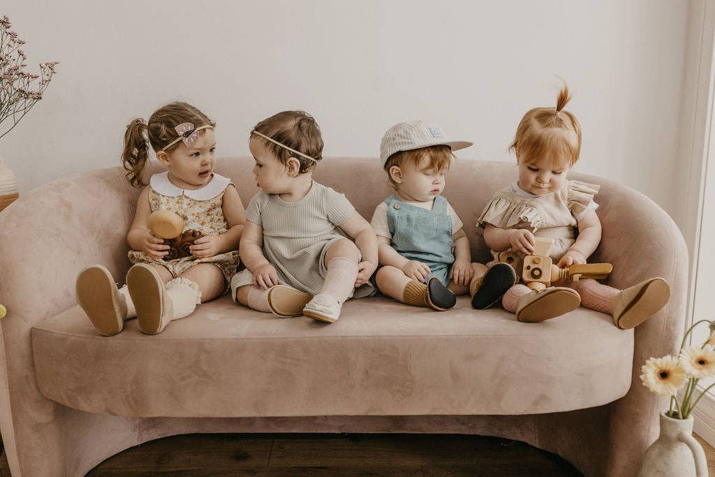 Oyster Butterflies // Cute Critters Leather Shoes Baby and Toddler