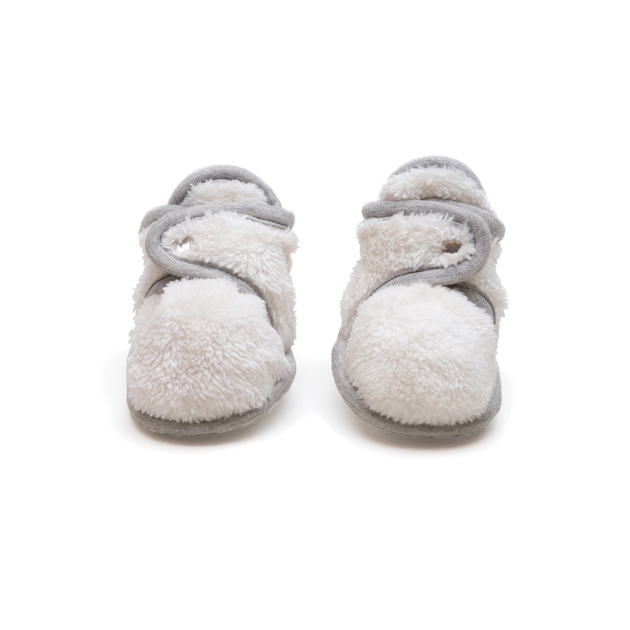 Fuzzy Fleece Stay-On Booties | Ivory