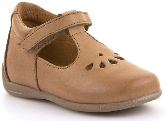 Froddo Gigi T-Bar Shoes- BROWN
