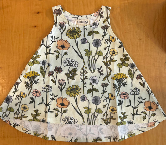 Dress- Baby/toddler/kids - Chickadee Swing Dress, Wildflowers