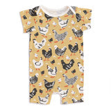 Tank Top Romper - Chicken Family Yellow