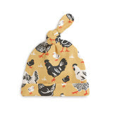 Knotted Baby Hat - Chicken Family Yellow