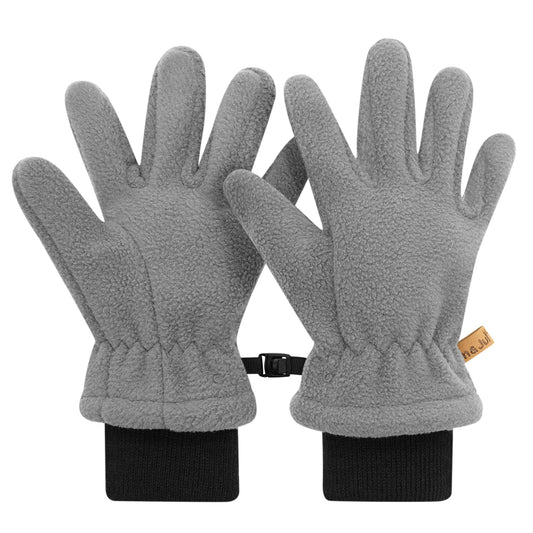 Kids Fleece Gloves | Dark Grey