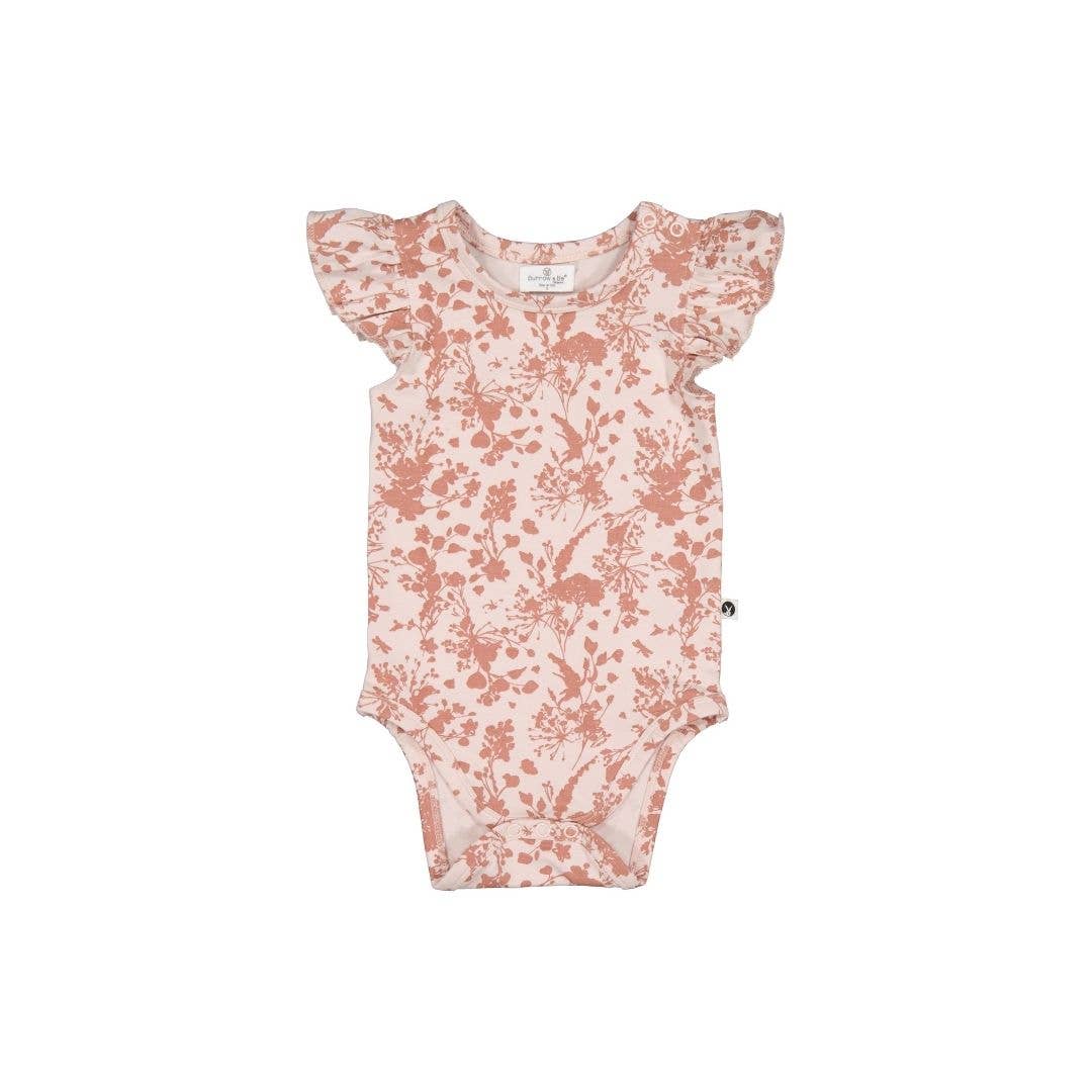 Flutter Sleeve Onesie - Flower Splash