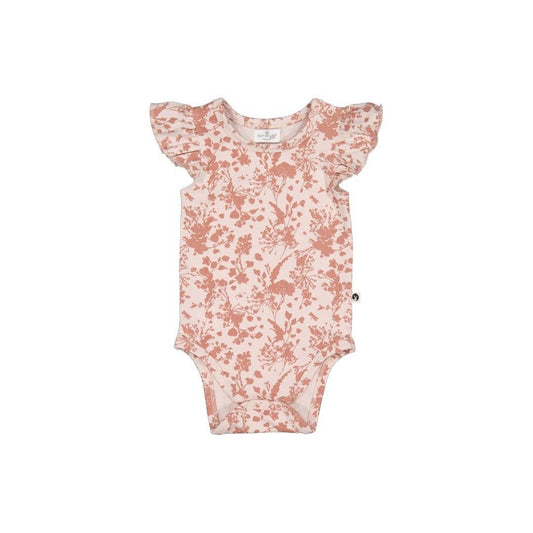 Flutter Sleeve Onesie - Flower Splash
