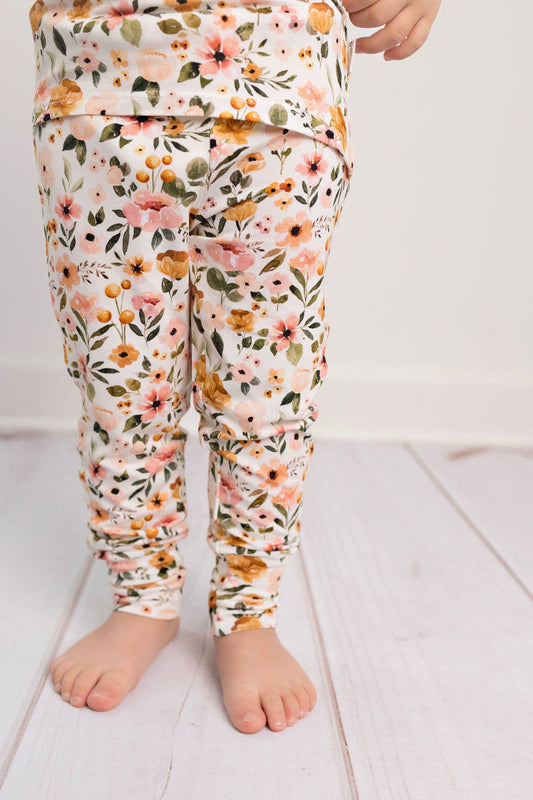 Bamboo Toddler Two-Piece Pajama Boho Floral