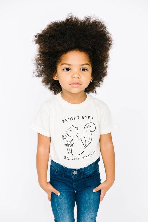 "Bright Eyed Bushy Tailed" Kids Graphic Tee