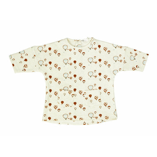 Organic Cotton Stretch Ava Dress | Off White Balloon