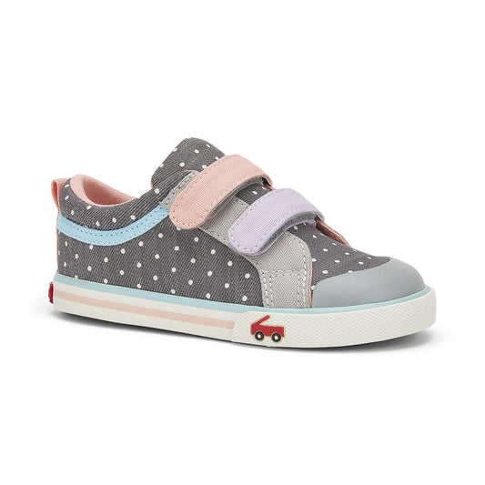 See Kai Run Robyne | Gray Denim Dots