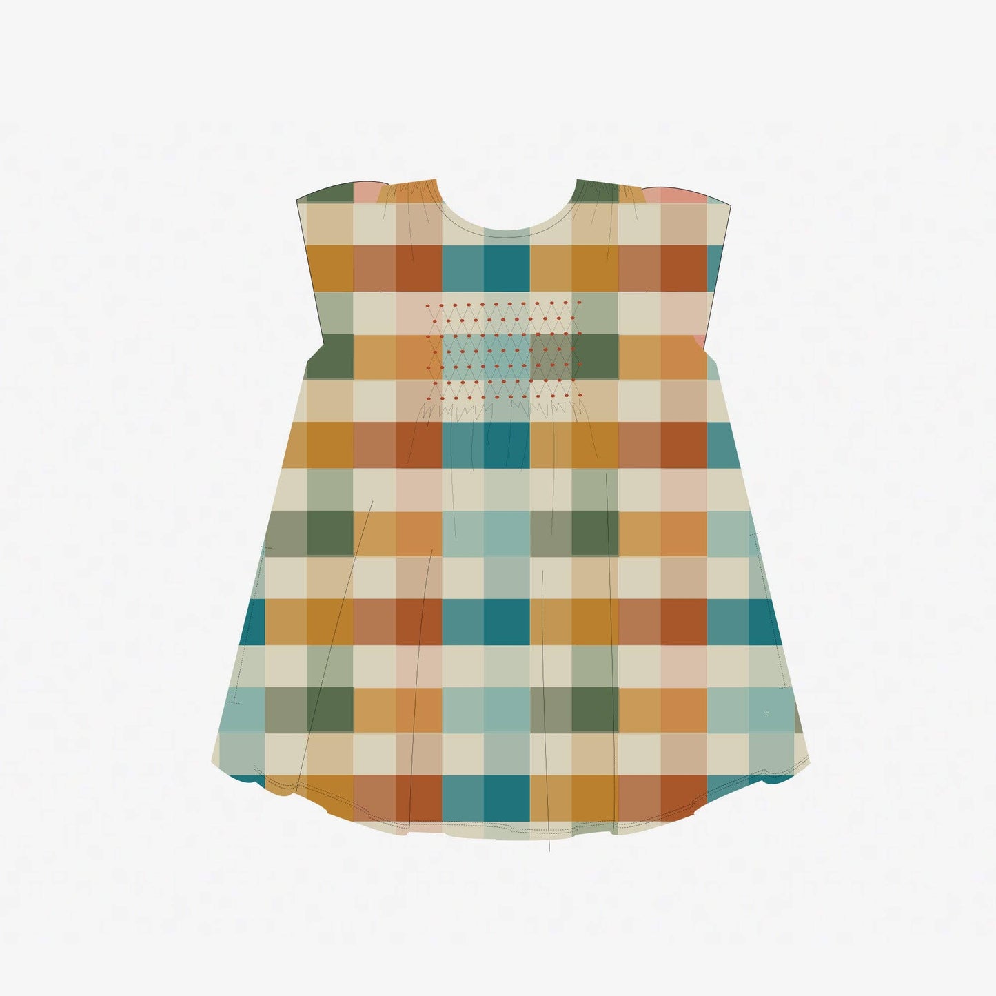 Rainbow Smocked Dress
